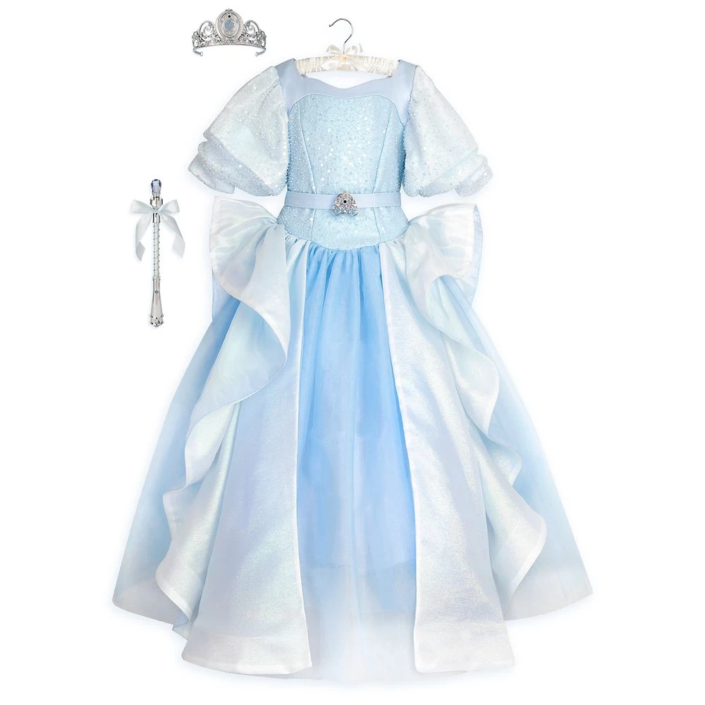 Disney Cinderella Light-Up Costume For Kids With Interactive Light-Up Wand And Tiara By A Leading Role 2 Disney Cinderella Light-Up Costume For Kids With Interactive Light-Up Wand And Tiara By A Leading Role - Image 2