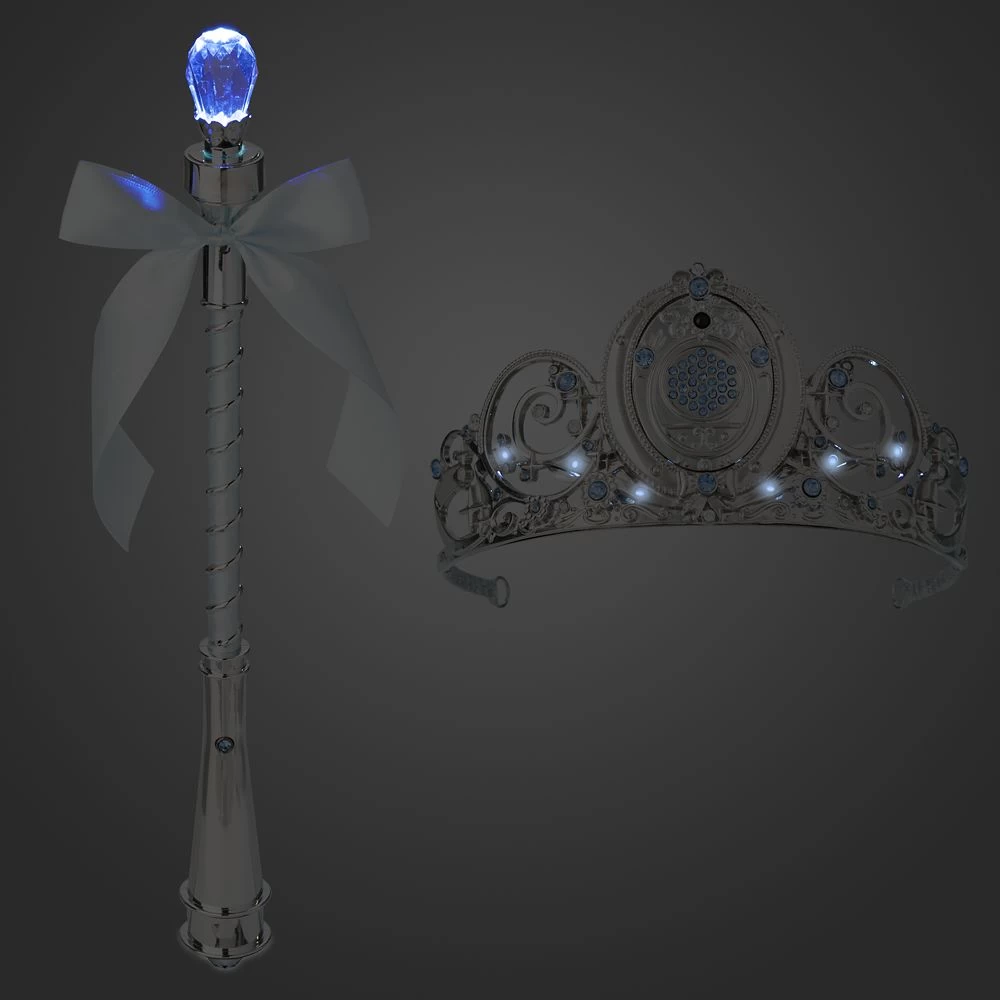 Disney Cinderella Light-Up Costume For Kids With Interactive Light-Up Wand And Tiara By A Leading Role 5 Disney Cinderella Light-Up Costume For Kids With Interactive Light-Up Wand And Tiara By A Leading Role - Image 5