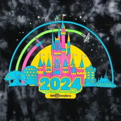 Walt Disney World 2024 Tie-Dye Pullover Sweatshirt For Women -Disney 5102057390083 2