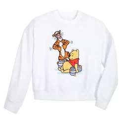 Disney Winnie The Pooh And Tigger Semi-Cropped Sweatshirt For Women