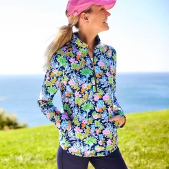 Mickey And Minnie Mouse Zip Pullover For Women By Lilly Pulitzer – Disney Parks -Disney 5106107140121 6