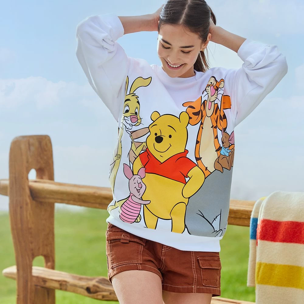 Disney Winnie The Pooh And Pals Pullover Sweatshirt For Adults 2 Disney Winnie The Pooh And Pals Pullover Sweatshirt For Adults - Image 2