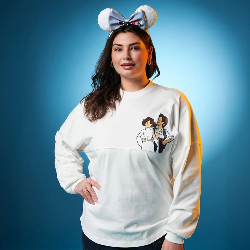 Disney Princess Leia And Han Solo ''I Love You'' Couples Spirit Jersey For Adults – Star Wars – White 2 Disney Princess Leia And Han Solo ''I Love You'' Couples Spirit Jersey For Adults – Star Wars – White - Image 2