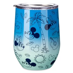Disney Mickey Mouse And Minnie Mouse Summer Stainless Steel Tumbler -Disney 3311046540187 2
