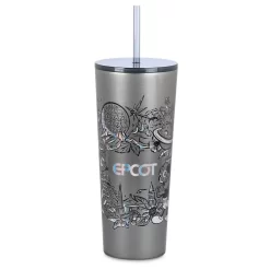 Disney EPCOT Stainless Steel Starbucks® Tumbler With Straw