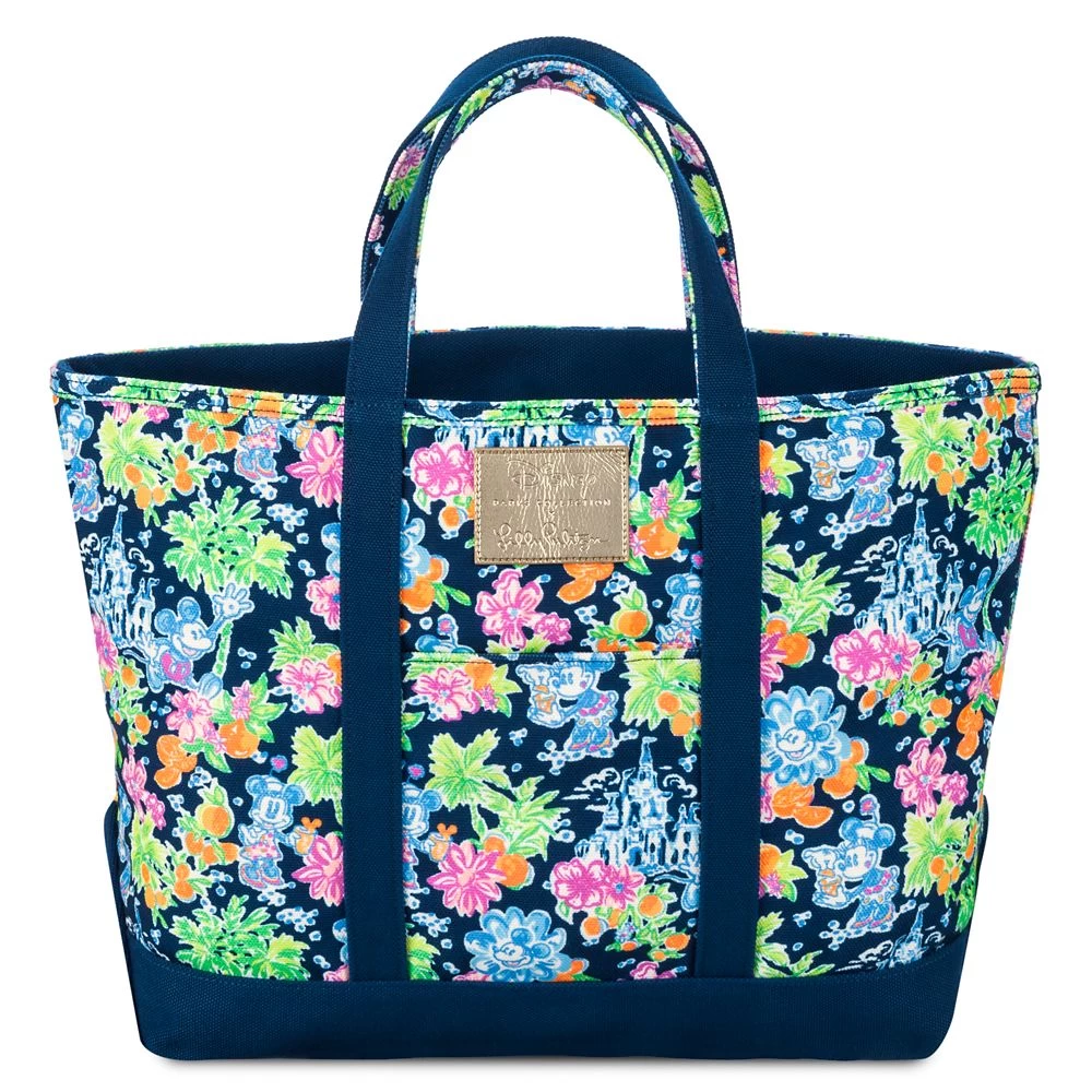 Mickey And Minnie Mouse Canvas Tote By Lilly Pulitzer – Walt Disney World 1 Mickey And Minnie Mouse Canvas Tote By Lilly Pulitzer – Walt Disney World
