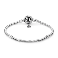 Fantasyland Castle Shooting Star Snake Chain Bracelet By Pandora – Disney Parks -Disney 4300107850210 2
