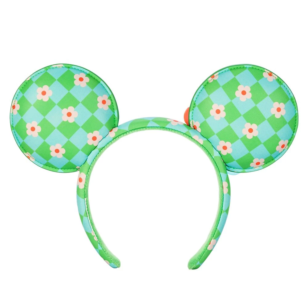 Disney Mickey Mouse Floral Ear Headband For Adults 2 Disney Mickey Mouse Floral Ear Headband For Adults - Image 2