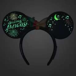 Disney The Three Caballeros Glow-in-the-Dark Loungefly Ear Headband With Removable Bow For Adults – EPCOT 12 Disney The Three Caballeros Glow-in-the-Dark Loungefly Ear Headband With Removable Bow For Adults – EPCOT -Disney 4503105710117 3