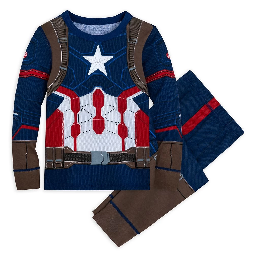 Disney Captain America Costume PJ PALS For Kids 1 Disney Captain America Costume PJ PALS For Kids