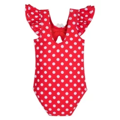 Disney Minnie Mouse Red Polka Dot Swimsuit For Girls -Disney 5006059190189 2