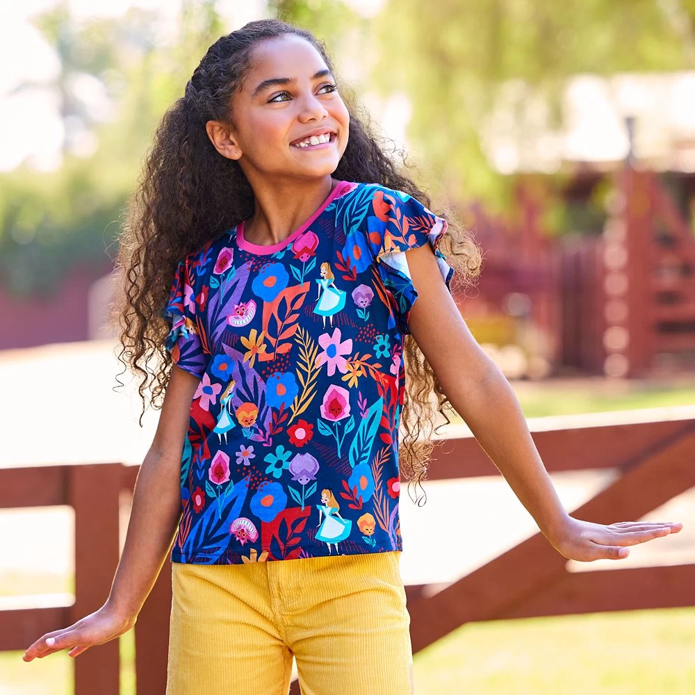 Disney Alice In Wonderland Fashion T-Shirt For Girls 2 Disney Alice In Wonderland Fashion T-Shirt For Girls - Image 2