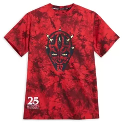Disney Darth Maul Tie-Dye T-Shirt For Adults – Star Wars: Episode 1 – The Phantom Menace 25th Anniversary