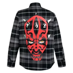 Disney Darth Maul Flannel Shirt For Adults By Cakeworthy – Star Wars: Episode 1 – The Phantom Menace