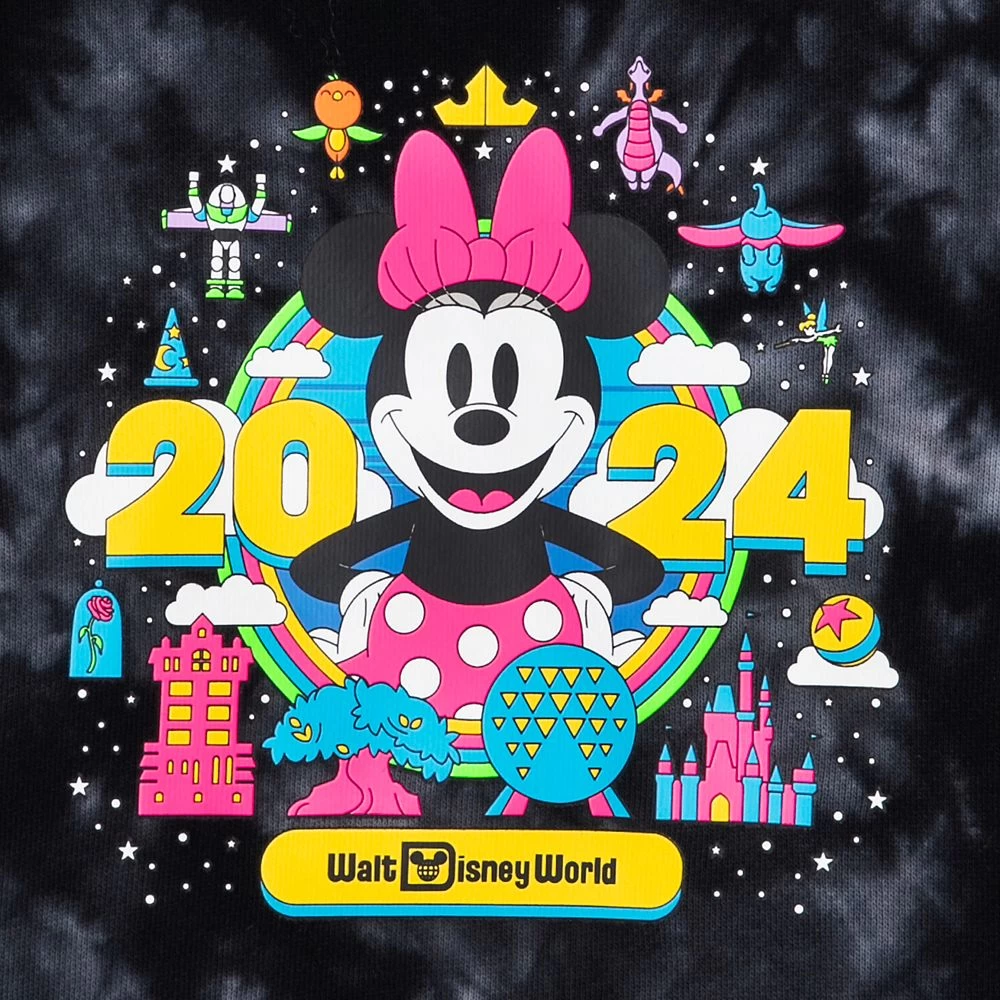 Walt Disney World 2024 Tie-Dye Pullover Sweatshirt For Kids 3 Walt Disney World 2024 Tie-Dye Pullover Sweatshirt For Kids - Image 3