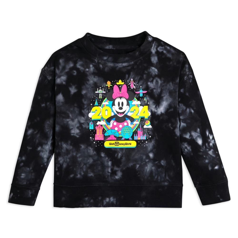 Walt Disney World 2024 Tie-Dye Pullover Sweatshirt For Kids 1 Walt Disney World 2024 Tie-Dye Pullover Sweatshirt For Kids