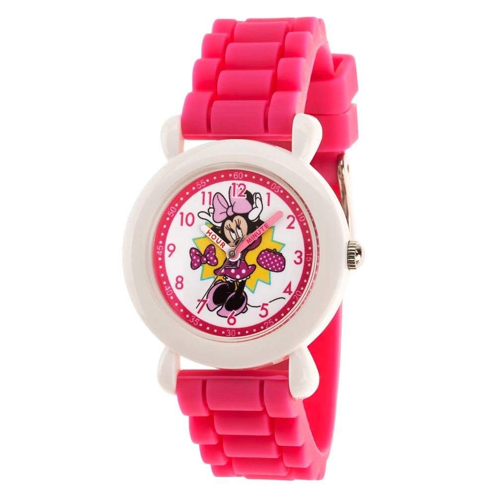 Disney Minnie Mouse Pink Time Teacher Watch For Kids 1 Disney Minnie Mouse Pink Time Teacher Watch For Kids