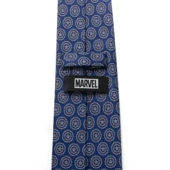 Disney Captain America Shield Silk Tie For Adults -Disney 6730059361478 2