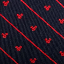 Disney Mickey Mouse Icon Navy Pinstripe Tie For Men -Disney 6730059363201 2