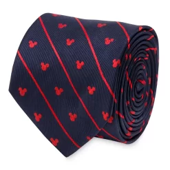 Disney Mickey Mouse Icon Navy Pinstripe Tie For Men