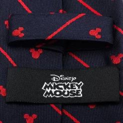 Disney Mickey Mouse Icon Navy Pinstripe Tie For Men -Disney 6730059363201 3