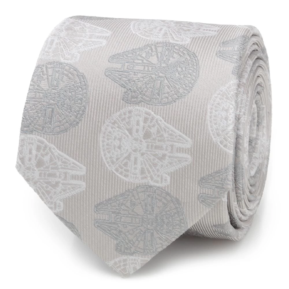 Disney Millennium Falcon Gray Silk Tie For Adults – Star Wars 1 Disney Millennium Falcon Gray Silk Tie For Adults – Star Wars