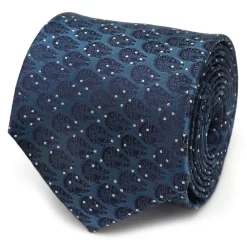 Disney Millennium Falcon Dot Blue Silk Tie For Adults – Star Wars