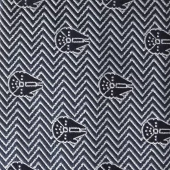 Disney Millennium Falcon Herringbone Blue Silk Tie For Adults – Star Wars -Disney 6730059363452 2