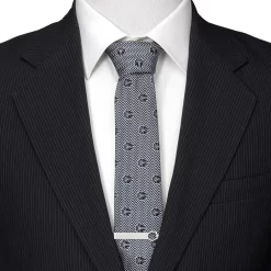 Disney Millennium Falcon Herringbone Blue Silk Tie For Adults – Star Wars -Disney 6730059363452 4