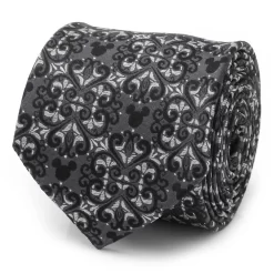 Disney Mickey Mouse Icon Filigree Silk Tie For Adults