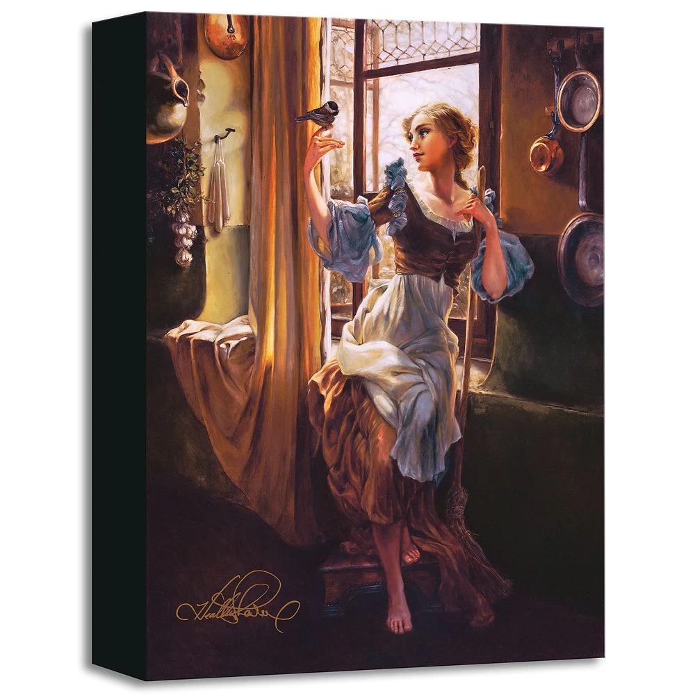 Disney ''Cinderella's New Day'' Giclée On Canvas By Heather Edwards 1 Disney ''Cinderella's New Day'' Giclée On Canvas By Heather Edwards