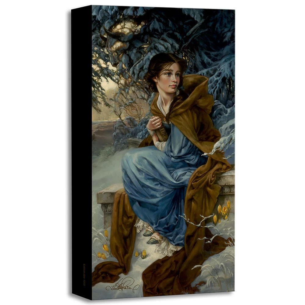 Disney ''Love Blooms In Winter'' Giclée On Canvas By Heather Edwards 1 Disney ''Love Blooms In Winter'' Giclée On Canvas By Heather Edwards