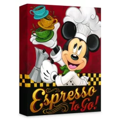 Disney Mickey Mouse ''Espresso To Go!'' Giclée On Canvas By Tim Rogerson