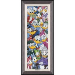 Disney Donald Duck ''Duck Family'' By Michelle St.Laurent Framed Canvas Artwork – Limited Edition