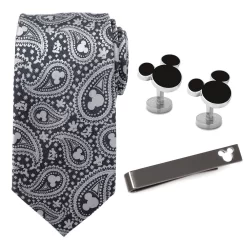 Disney Mickey Mouse Icon Tie, Cufflinks And Tie Clip Gift Set
