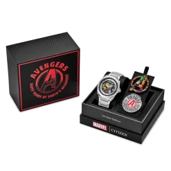 Disney Avengers 60th Anniversary Watch And Pins Box Set By Citizen – Limited Edition -Disney 7002107264306 7