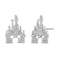 Disney Mickey Mouse Fantasyland Castle Earrings By Rebecca Hook – Silver -Disney 7401057283074 2