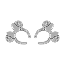 Disney Minnie Mouse Headband Earrings By Rebecca Hook – Silver