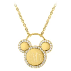 Disney Mickey Mouse Icon Gold Necklace By Rebecca Hook – Personalized